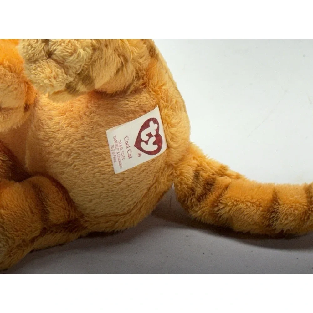 TY Beanie Baby Cool Cat‎ Garfield  Sunglasses Stuffed Animal Plush 2004 No Tag